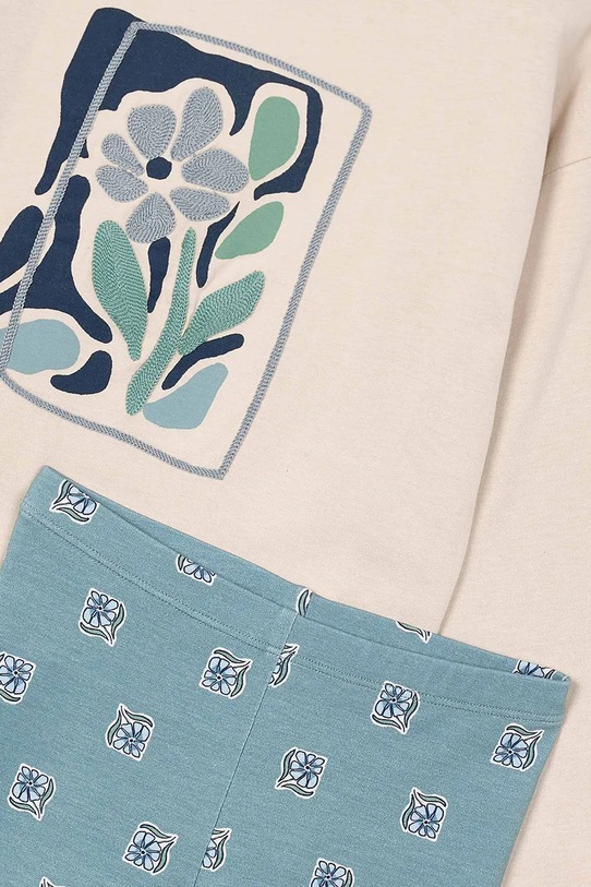 Dziewczynka Mayoral komplet bawełniany dziecięcy 4719.6E.Mini.9BYA niebieski