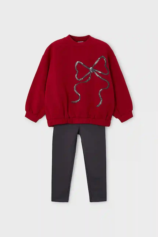 Mayoral komplet dresowy dziecięcy z elastanem czerwony 4720.6F.Mini.9BYA