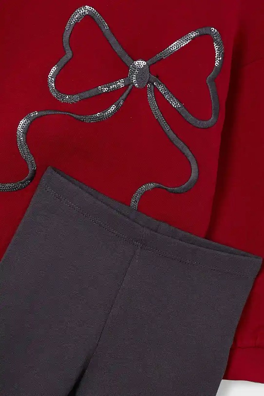 Dziewczynka Mayoral komplet dresowy dziecięcy 4720.6F.Mini.9BYA czerwony