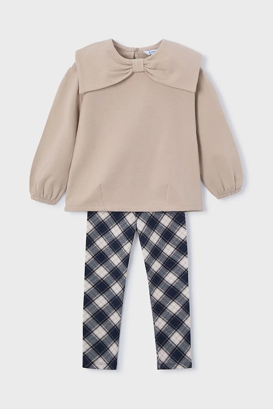 Mayoral komplet dziecięcy z elastanem beżowy 4723.6K.Mini.9BYA