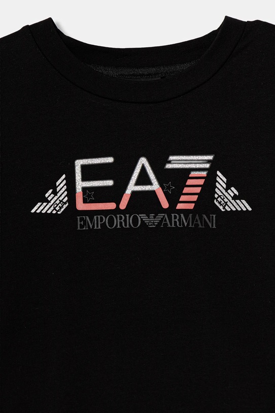Dziewczynka EA7 Emporio Armani dres dziecięcy 7G000167.AF15583 czarny
