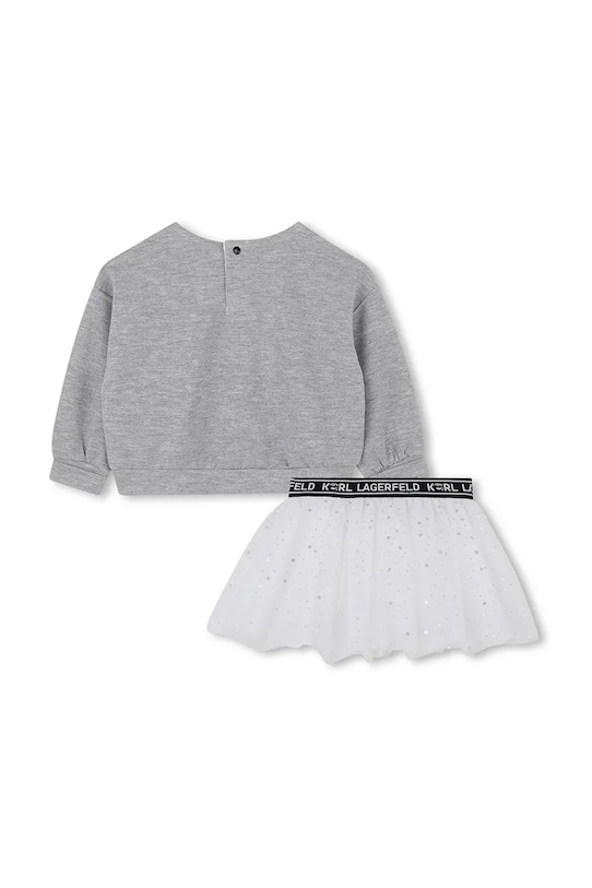 Karl Lagerfeld komplet niemowlęcy Z30650.81.74 szary AW25