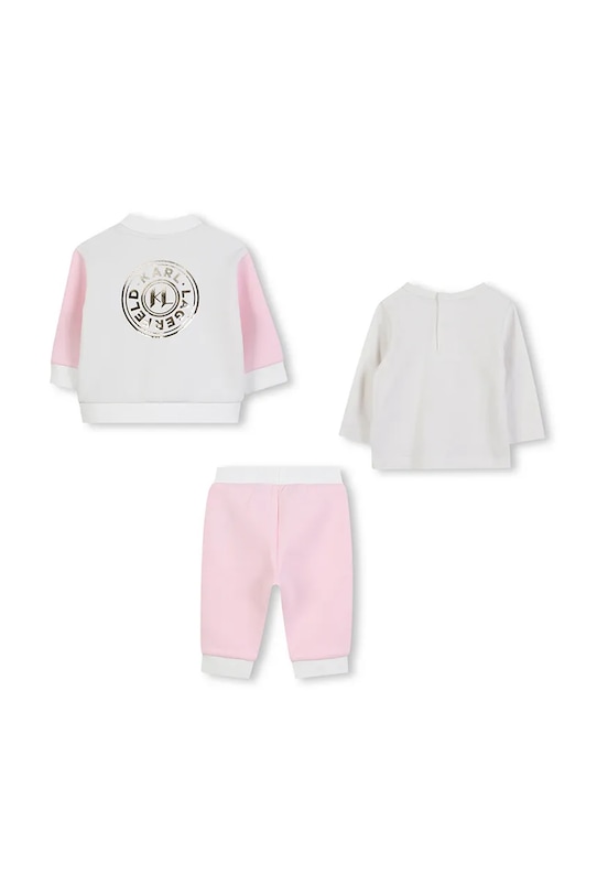 Karl Lagerfeld compleu bebe 3-pack Z30670.86 alb AW25