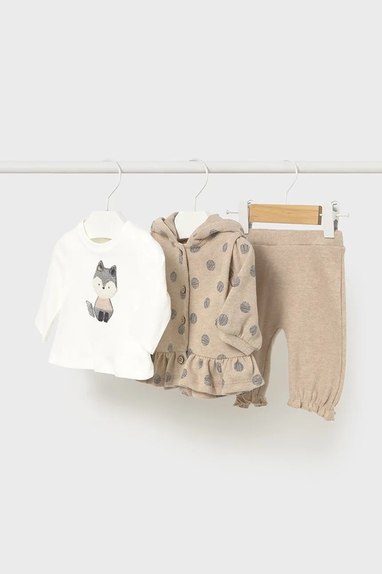 Mayoral Newborn compleu bebe 3-pack 2608.2G.Newborn.9BYA bej AW25