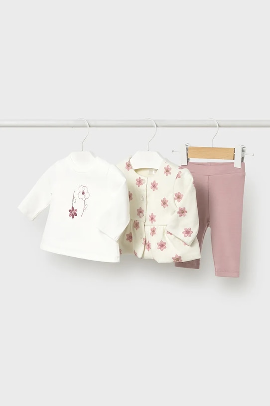 Комплект за бебета Mayoral Newborn (3 броя) еластичен розов 2733.2L.Newborn.9BYA