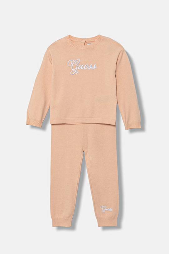 Guess komplet dresowy niemowlęcy 2-pack dzianina pomarańczowy A5BG07.Z2V42.9BYA