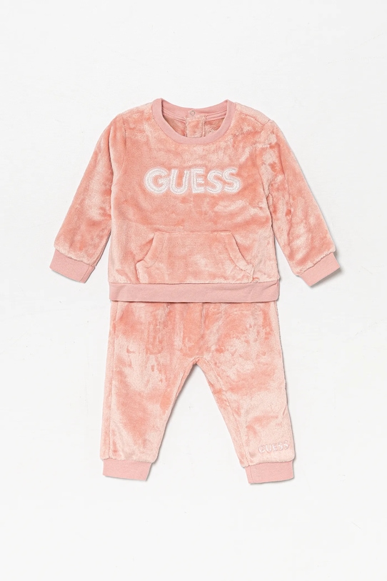 Komplet za bebe Guess natpis roza A5BG10.WFRS0.9BYA