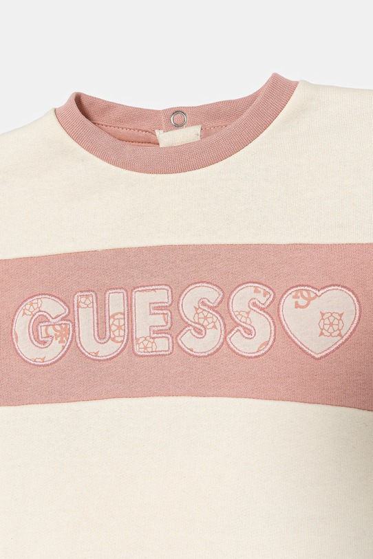 Dziewczynka Guess dres bawełniany niemowlęcy A5BG11.KAV34.9BYA różowy
