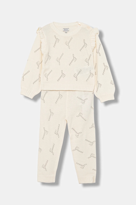 Tepláková súprava pre bábätká Guess pletenina béžová A5BG12.Z0870.9BYA