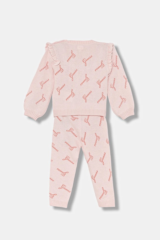 Guess set de trening pentru bebeluși A5BG12.Z0870.9BYA roz AW25
