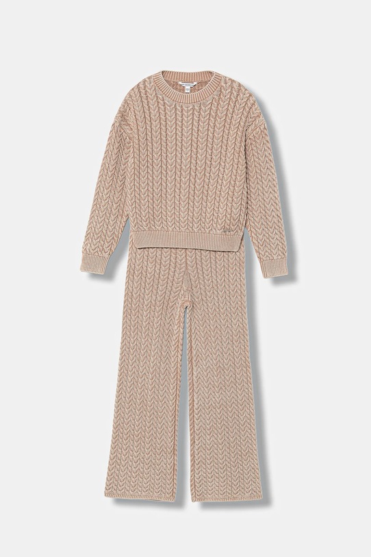 Guess sweter i spodnie bawełniane dziecięce dzianina różowy J5BG01.Z4130.9BYA