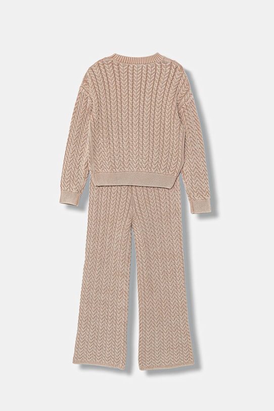 Guess sweter i spodnie bawełniane dziecięce J5BG01.Z4130.9BYA różowy AW25