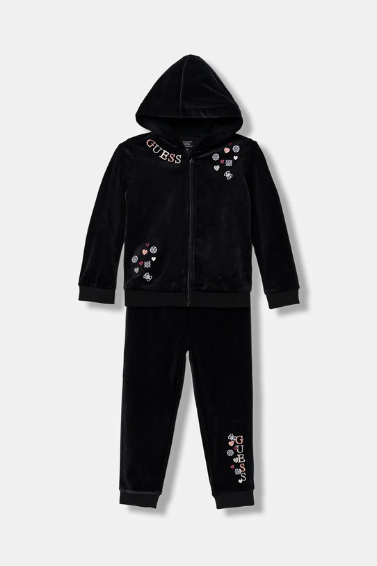 Dětská tepláková souprava Guess pletenina černá K5BG03.K0232.9BYA