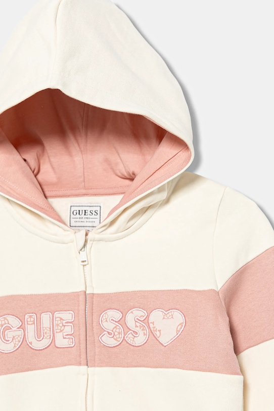 Dziewczynka Guess dres bawełniany dziecięcy K5BG04.KAV34.9BYA różowy