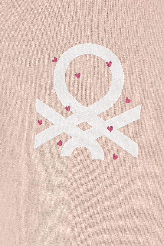 Fete United Colors of Benetton trening de bumbac pentru copii 3J68GK00S.G.P.seasonal roz