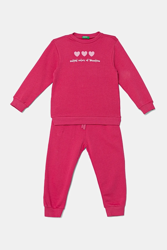 United Colors of Benetton trening de bumbac pentru copii bumbac roz 3J68GK00S.G.P.seasonal