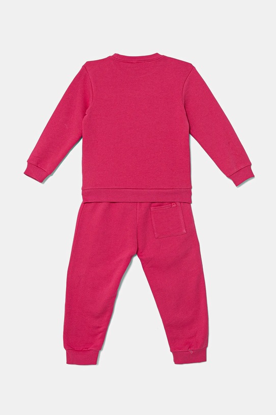 United Colors of Benetton dres bawełniany dziecięcy 3J68GK00S.G.P.seasonal różowy AW25