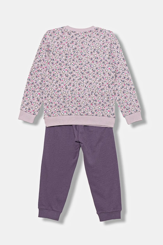 Детский хлопковый спортивный костюм United Colors of Benetton 2 шт 3YWXGK00R.G.P.seasonal фиолетовой AW25