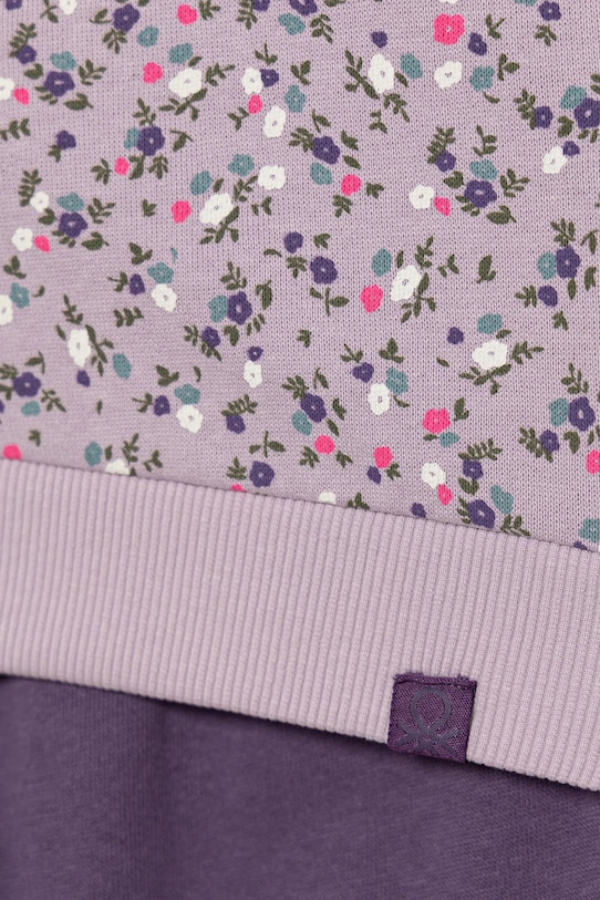 Детский хлопковый спортивный костюм United Colors of Benetton 2 шт фиолетовой 3YWXGK00R.G.P.seasonal