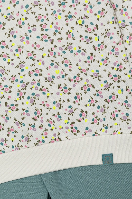 Детский хлопковый спортивный костюм United Colors of Benetton 2 шт бирюзовый 3YWXGK00R.G.P.seasonal