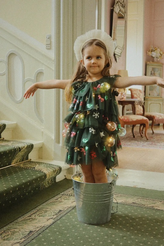 Детски комплект Konges Sløjd ALETTE COSTUME бежов KS104197.9BYA