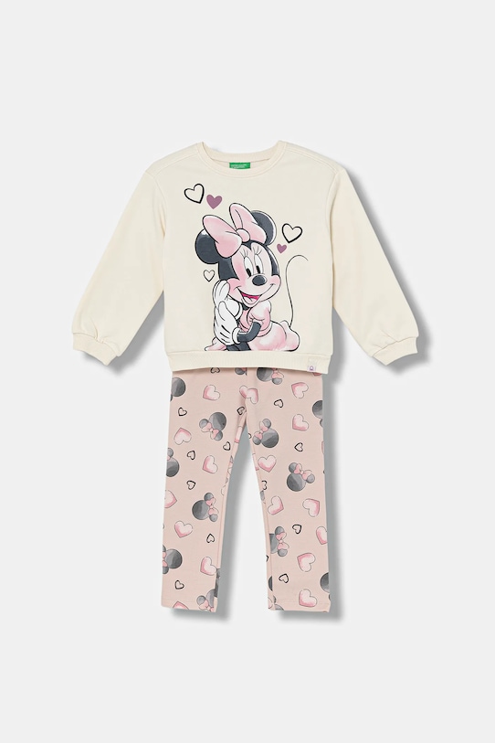 United Colors of Benetton komplet dziecięcy 2-pack dzianina beżowy 3LEJGK00T.P.Seasonal