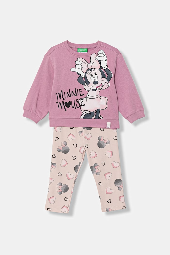 Дитячий комплект United Colors of Benetton 2-pack трикотаж фіолетовий 3LEJGK00T.P.Seasonal