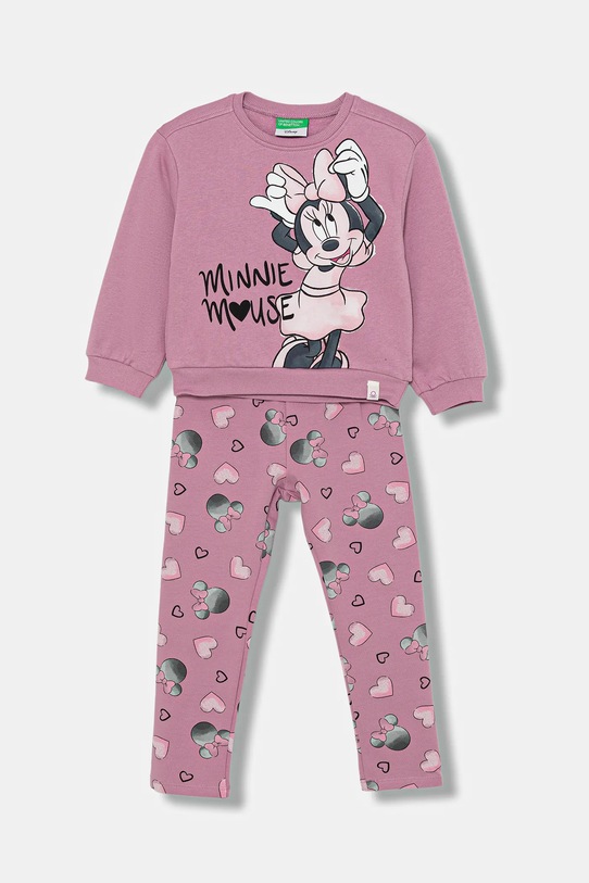 United Colors of Benetton komplet dziecięcy 2-pack dzianina fioletowy 3LEJGK00T.P.Seasonal