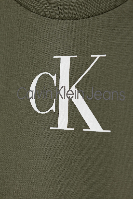 Dětská tepláková souprava Calvin Klein Jeans zelená IN0IN00017.9BYA