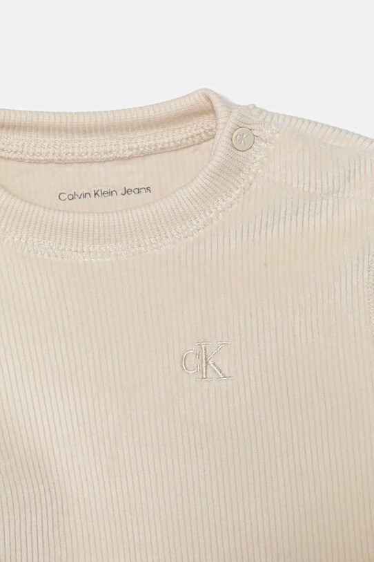 CHLAPEC Kojenecká tepláková souprava Calvin Klein Jeans IN0IN00236.9BYA béžová