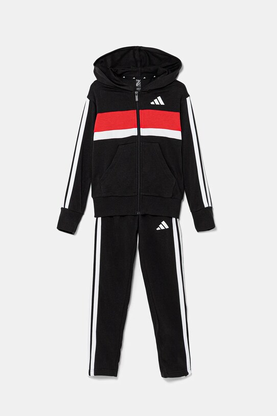 Detská tepláková súprava adidas nášivka čierna JI6036