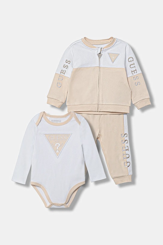 Guess compleu bebe 3-pack bumbac bej H4YW00.KA6W4.9BYA