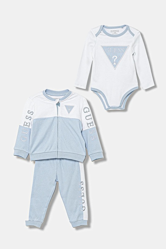 Guess compleu bebe 3-pack bumbac albastru H4YW00.KA6W4.9BYA