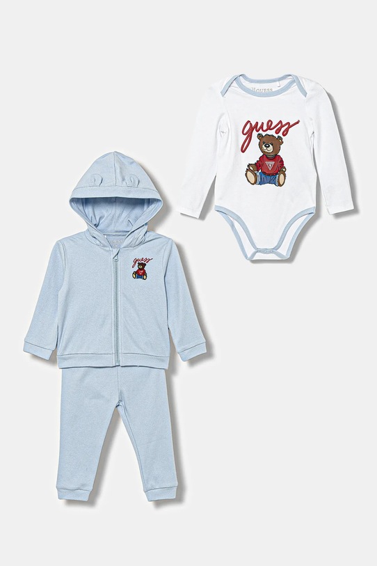 Guess compleu bebe 3-pack cu modele albastru H5YW12.KA6W4.9BYA