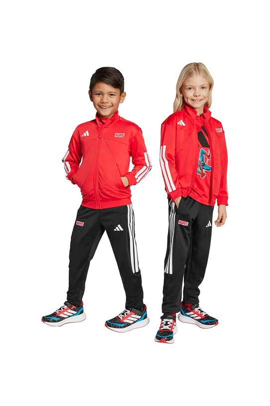 adidas dres dziecięcy Marvel wzorzyste czerwony JM0809