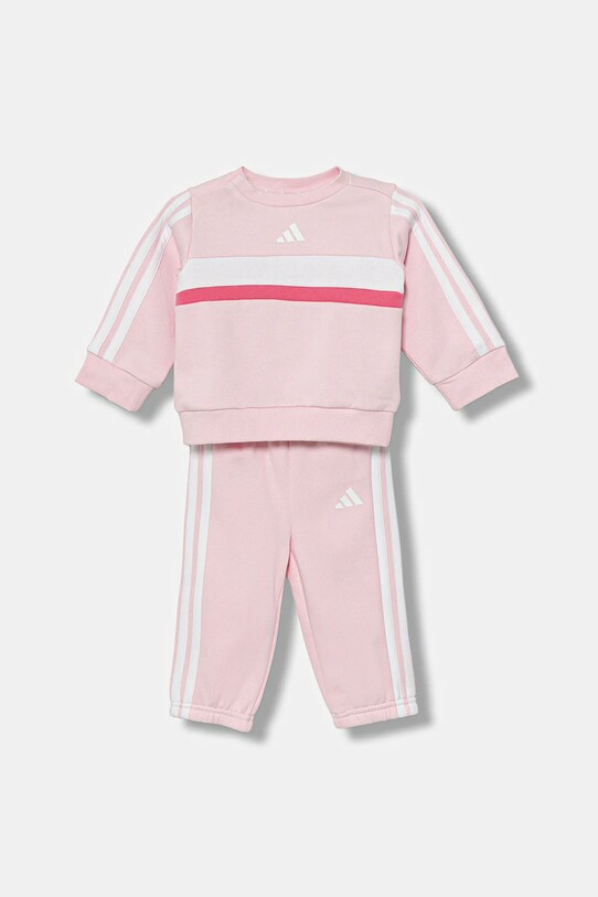 Παιδική φόρμα adidas πλεκτό ύφασμα ροζ JN2234