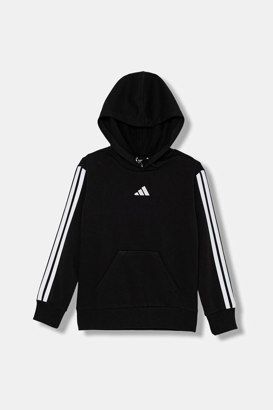 Дитяча кофта adidas з капюшоном чорний JN2416