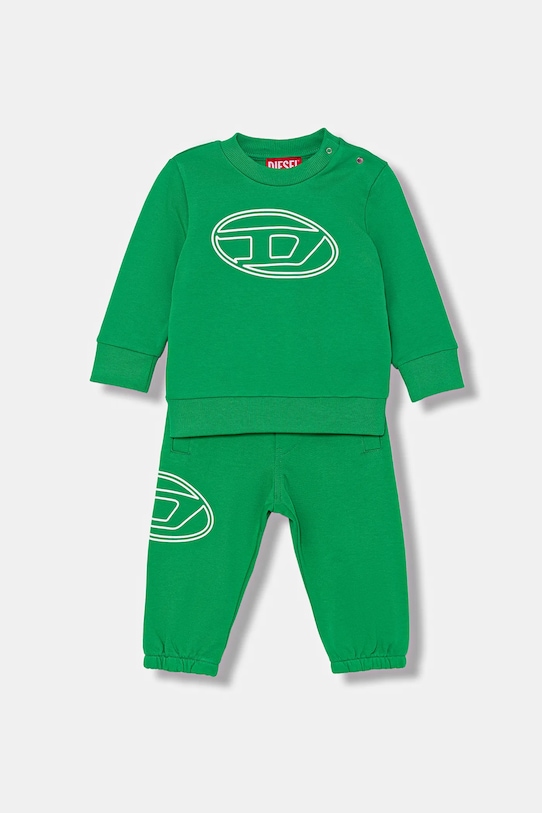 Diesel trening din bumbac pentru bebeluși STIMOTYB-SET OVERALLS bumbac verde K00716