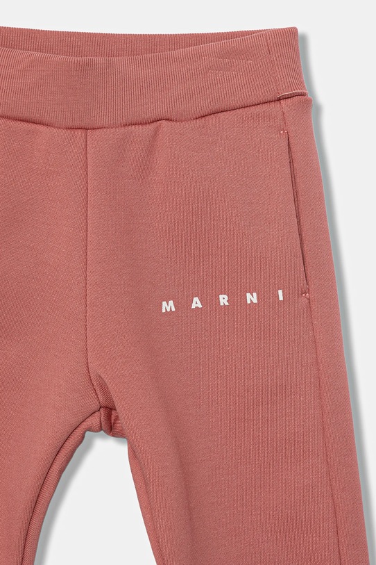 Marni dres bawełniany niemowlęcy MS1B-SET OVERALLS 2-pack różowy M01607