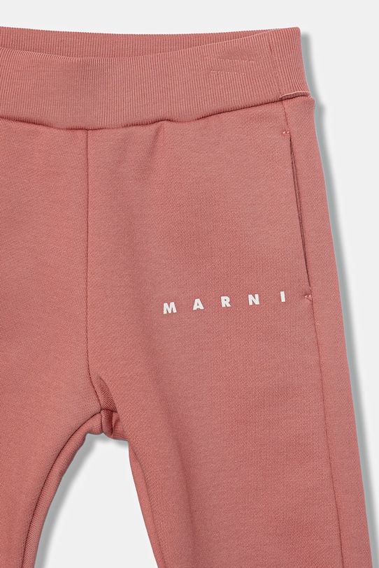 Хлопковый костюм для младенцев Marni MS1B-SET OVERALLS 2 шт розовый M01607