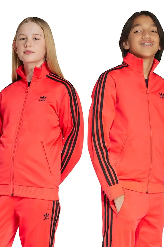 adidas Originals bluză copii imprimeu rosu JV8585