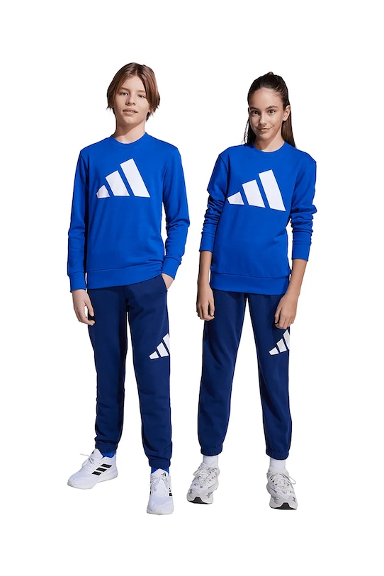 Detská tepláková súprava adidas pletenina modrá JV9923
