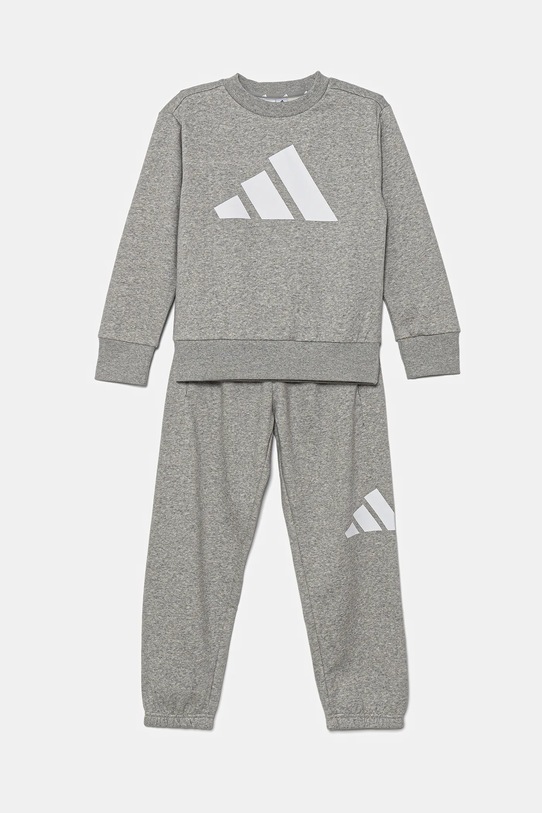 Детски анцуг adidas меланж сив JV9937
