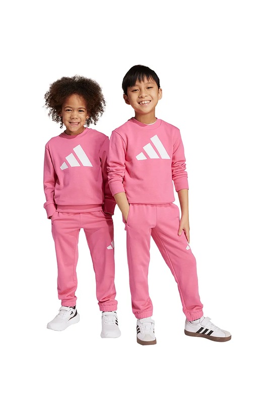 Παιδική φόρμα adidas πλεκτό ύφασμα ροζ JW2435