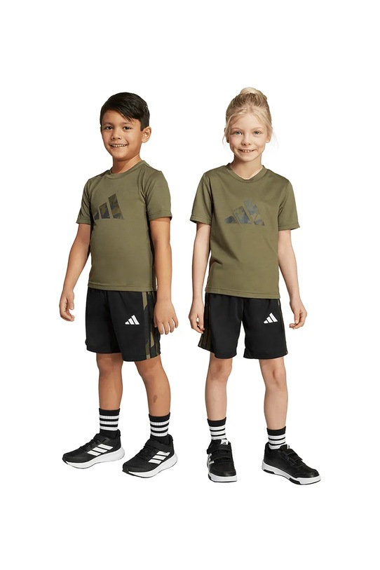 Dětská souprava adidas potisk zelená JW5001