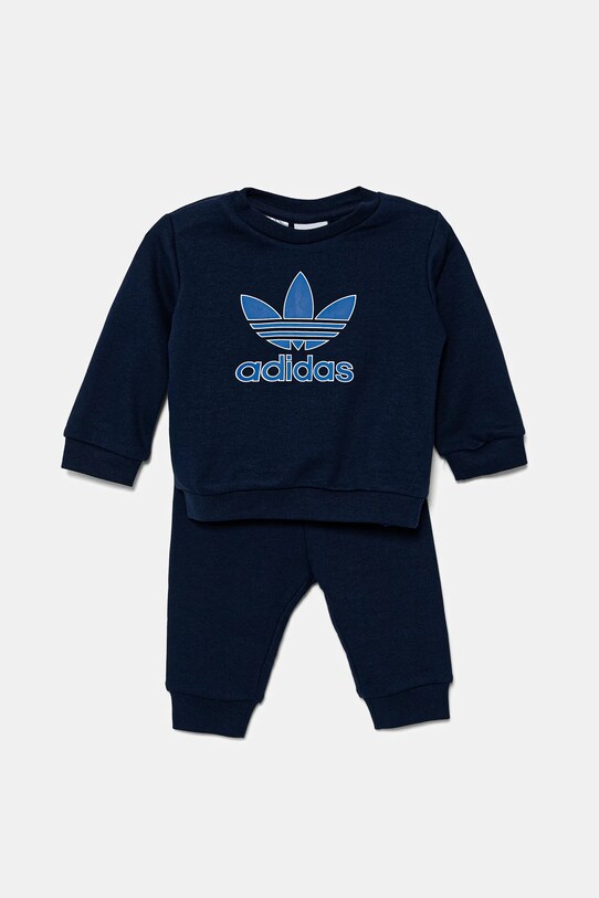 Tepláková súprava pre bábätká adidas Originals s elastanom tmavomodrá JY0138
