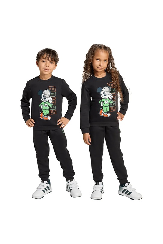 Детский спортивный костюм adidas трикотаж чёрный JY1283