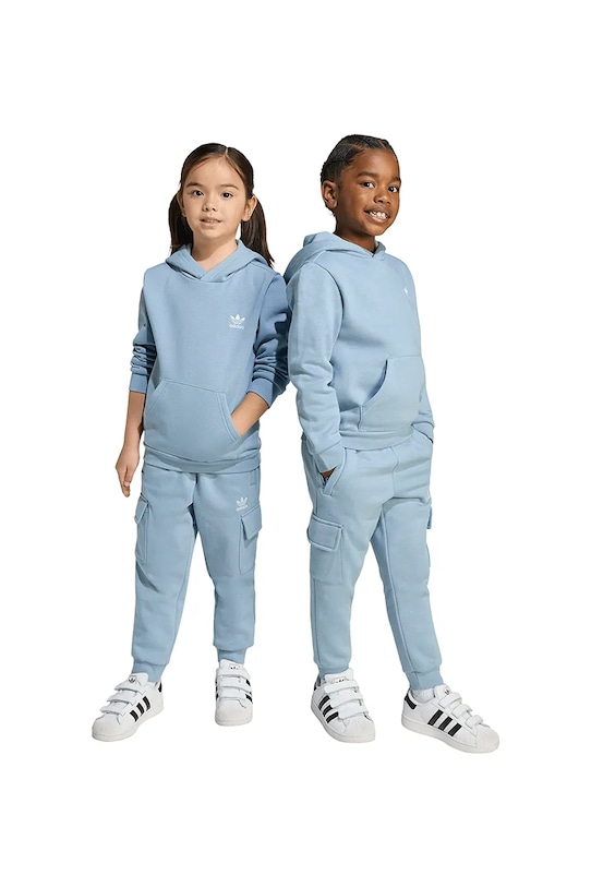 Dětská tepláková souprava adidas Originals pletenina modrá JY4876