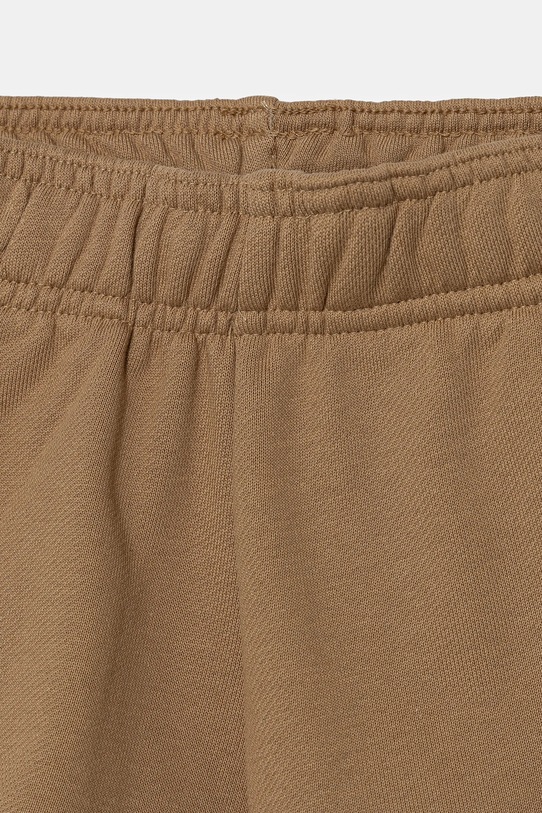 Παιδικό βαμβακερό σετ adidas Originals καφέ JY4879