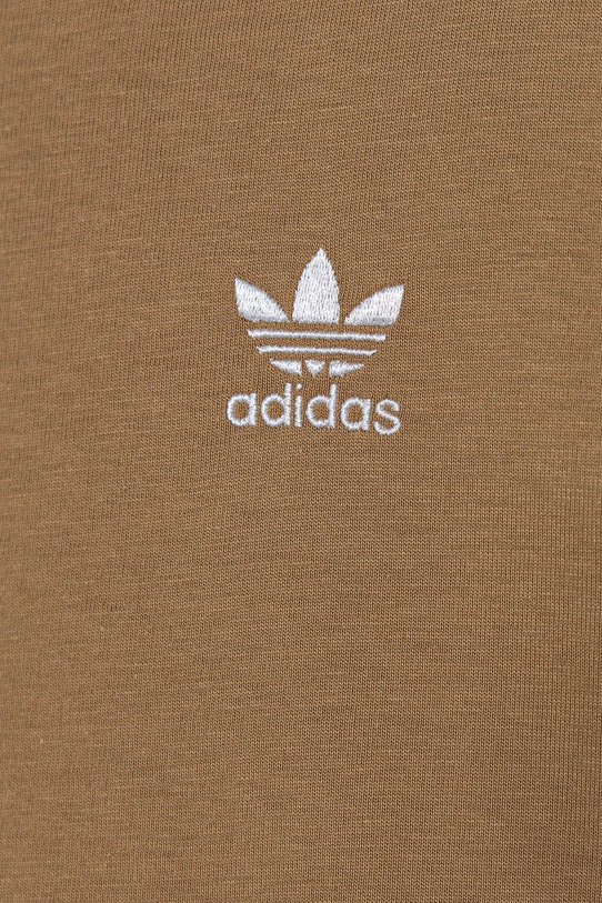 Παιδικό βαμβακερό σετ adidas Originals JY4879 καφέ